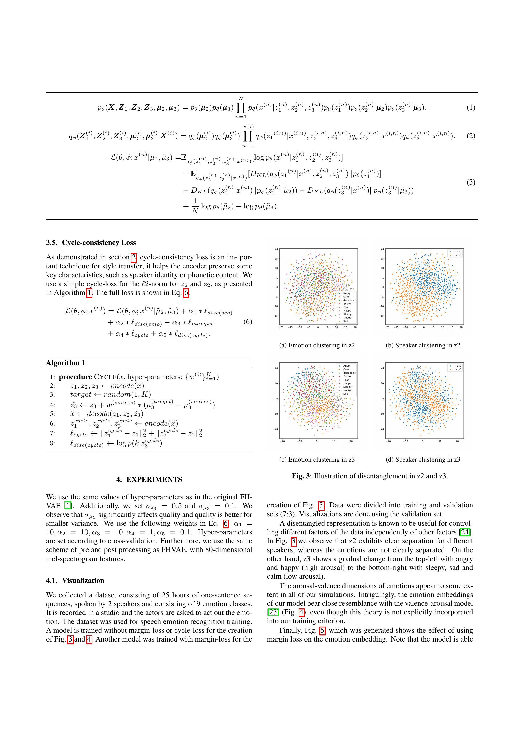 Disentanglement Visualization and Experimental Results